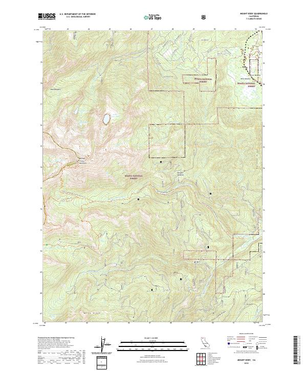 USGS Topographic Map – Mount Eddy