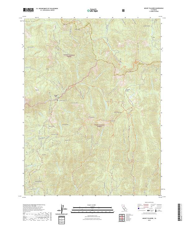 USGS Topographic Map – Mount Fillmore