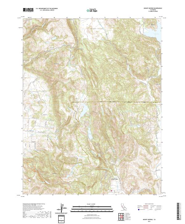 USGS Topographic Map – Mount George