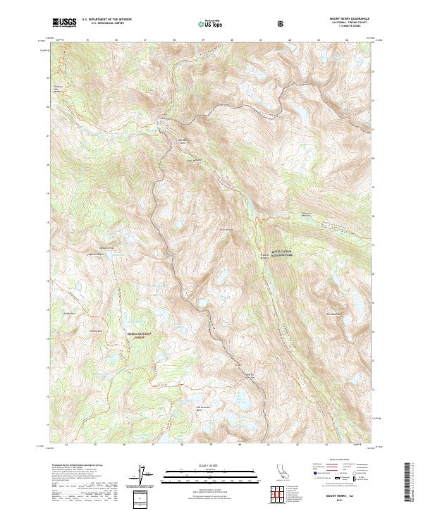 USGS Topographic Map – Mount Henry