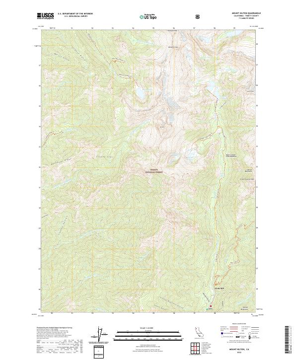 USGS Topographic Map – Mount Hilton