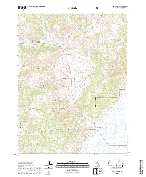 USGS Topographic Map – Mount Jackson