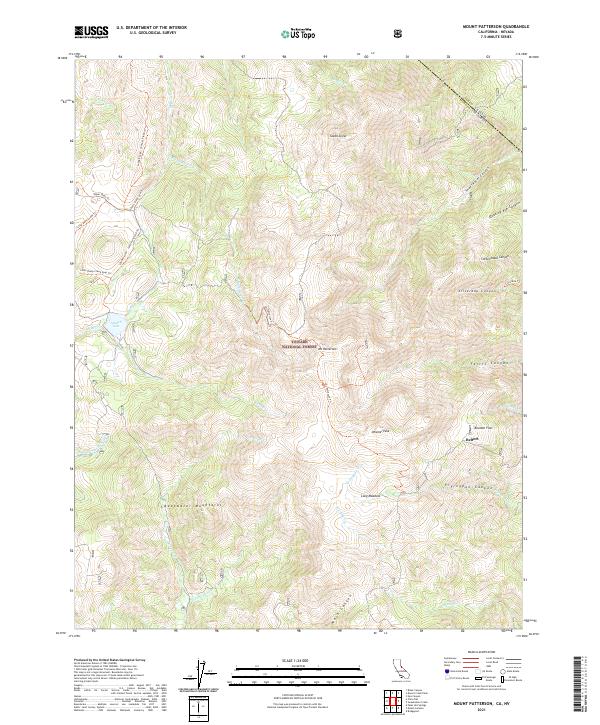 USGS Topographic Map – Mount Patterson