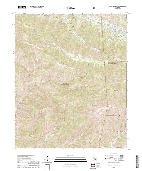 USGS Topographic Map – Mount San Antonio