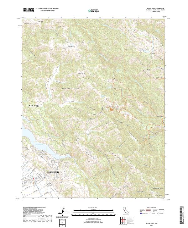 USGS Topographic Map – Mount Sizer