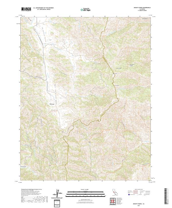 USGS Topographic Map – Mount Stakes
