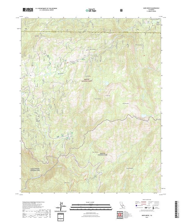 USGS Topographic Map – Muir Grove