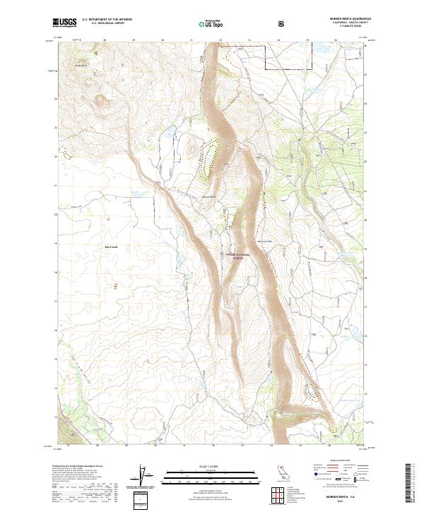 USGS Topographic Map – Murken Bench