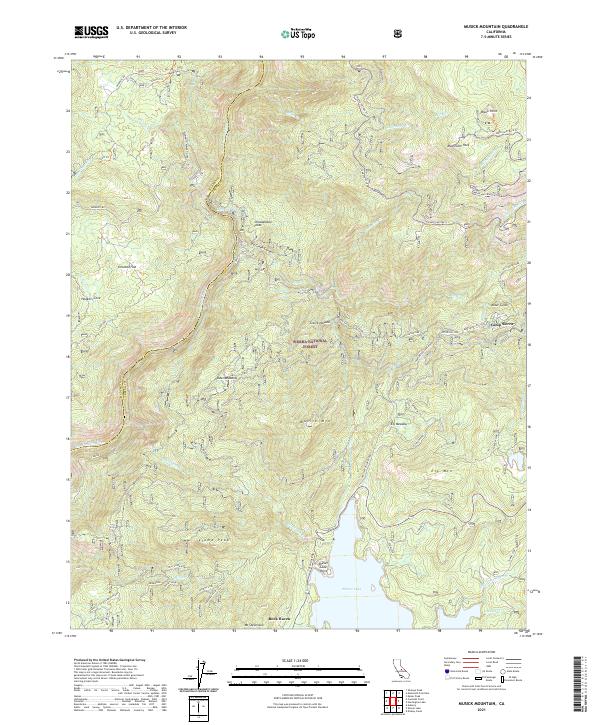 USGS Topographic Map – Musick Mountain