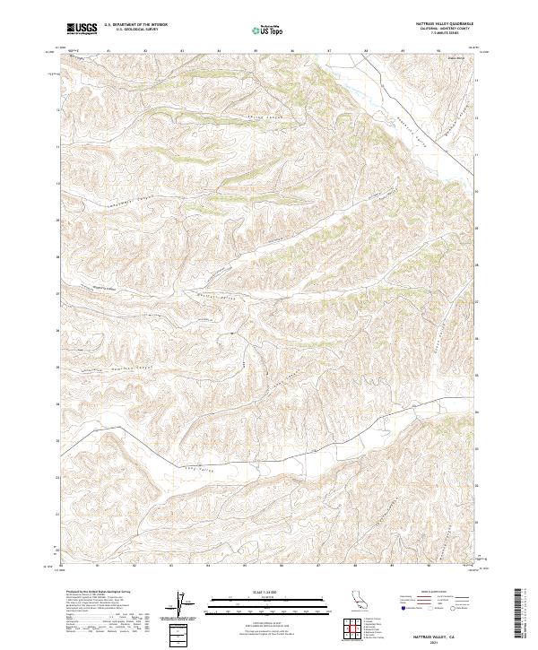 USGS Topographic Map – Nattrass Valley