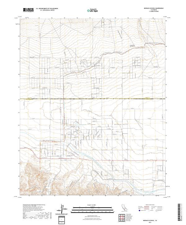 USGS Topographic Map – Neenach School