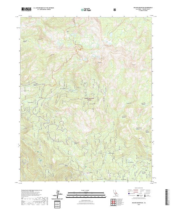 USGS Topographic Map – Nelson Mountain