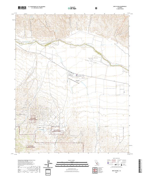 USGS Topographic Map – New Cuyama