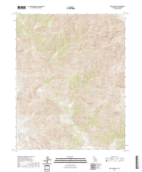 USGS Topographic Map – New York Butte