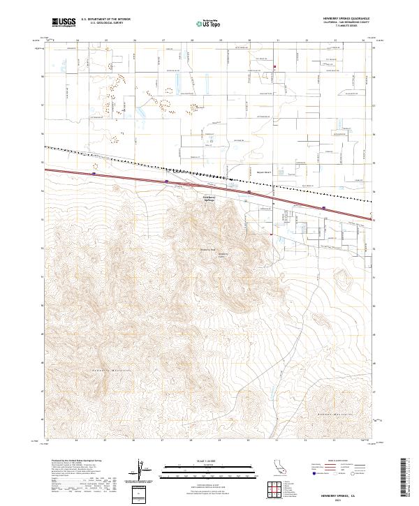 USGS Topographic Map – Newberry Springs