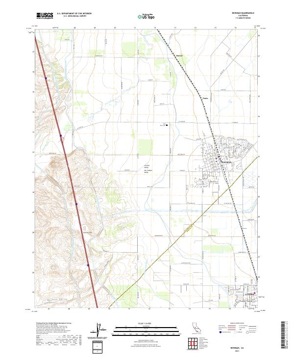 USGS Topographic Map – Newman