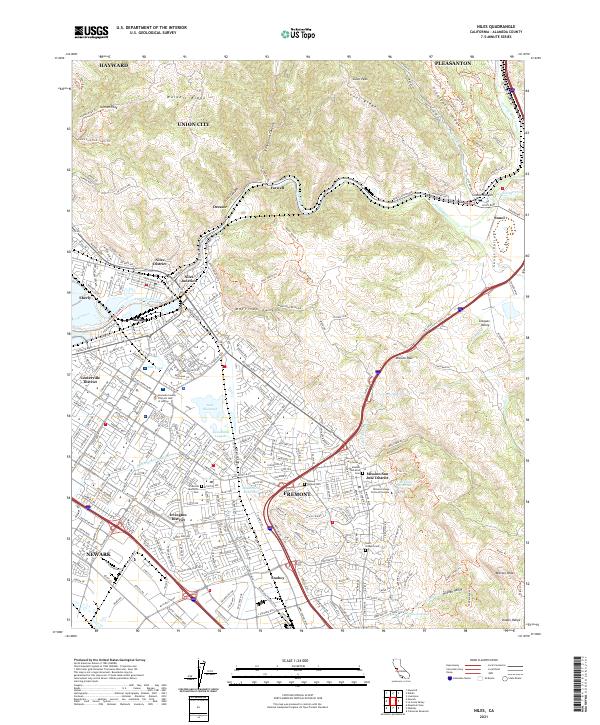 USGS Topographic Map – Niles