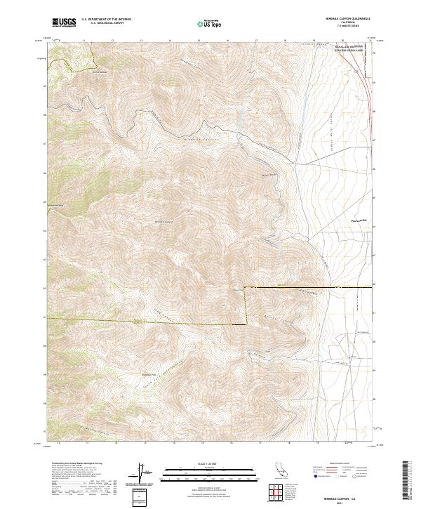 USGS Topographic Map – Ninemile Canyon