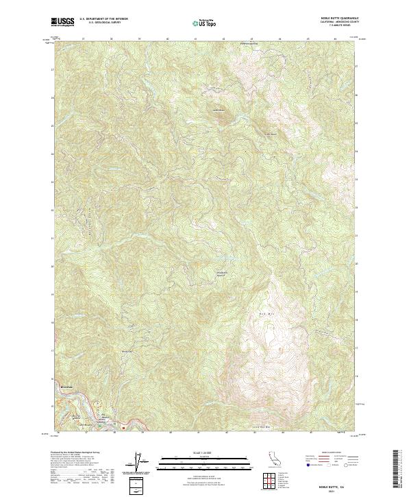 USGS Topographic Map – Noble Butte