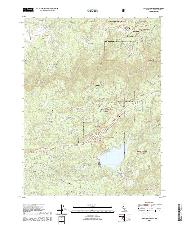 USGS Topographic Map – North Bloomfield