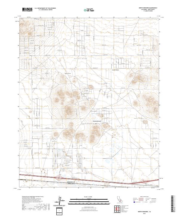 USGS Topographic Map – North Edwards