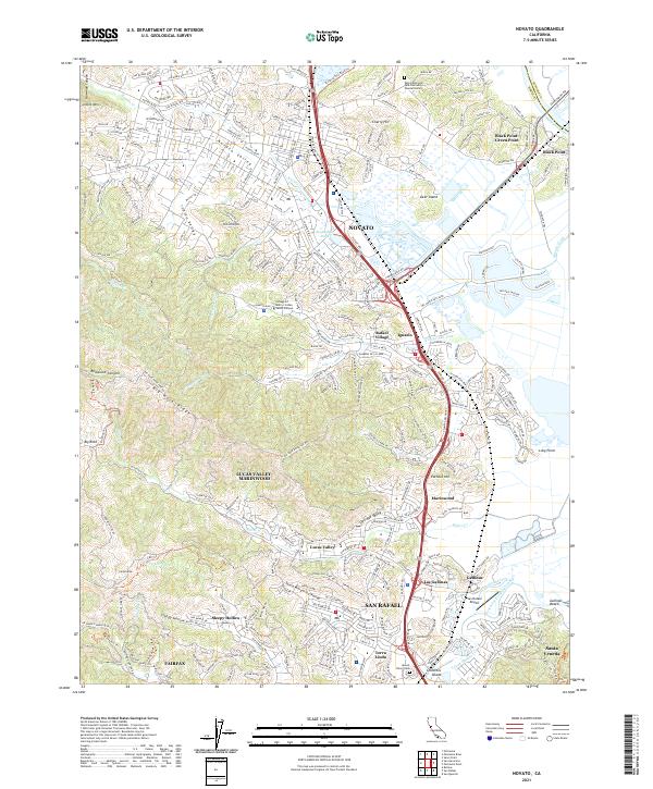 USGS Topographic Map – Novato