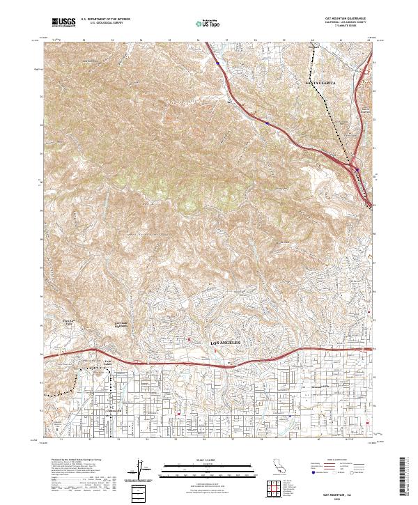 USGS Topographic Map – Oat Mountain