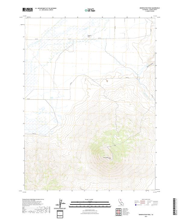 USGS Topographic Map – Observation Peak