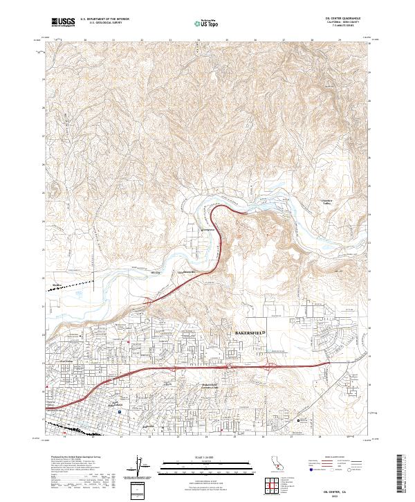 USGS Topographic Map – Oil Center
