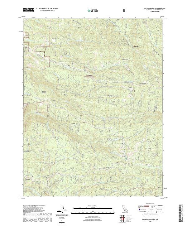 USGS Topographic Map – Old Iron Mountain