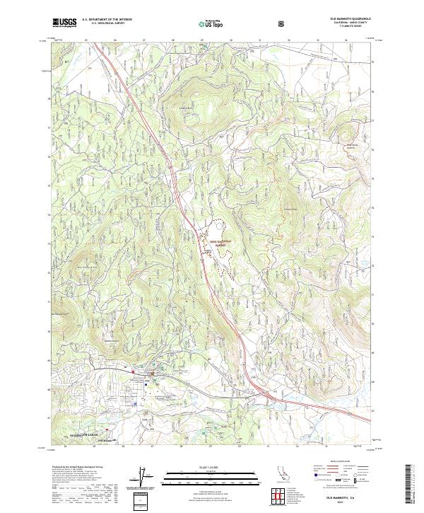 USGS Topographic Map – Old Mammoth