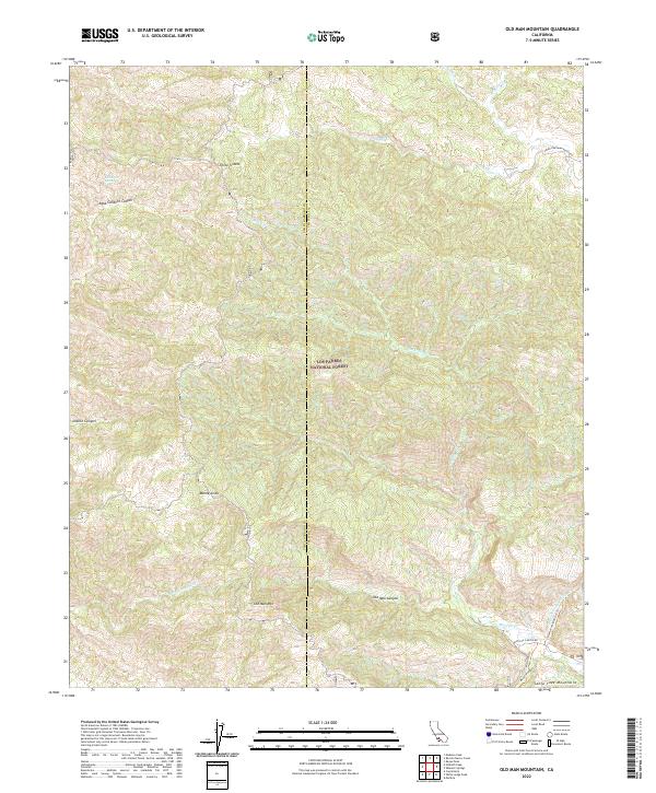 USGS Topographic Map – Old Man Mountain