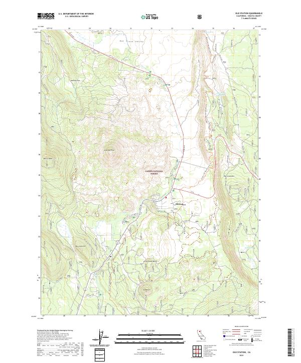 USGS Topographic Map – Old Station