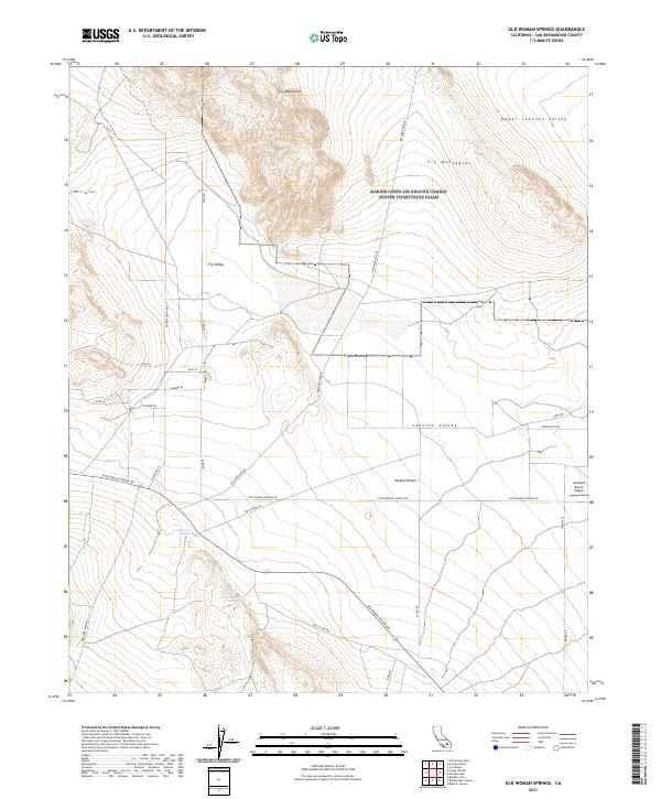 USGS Topographic Map – Old Woman Springs