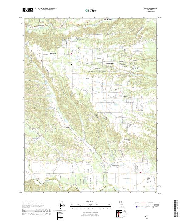 USGS Topographic Map – Olinda