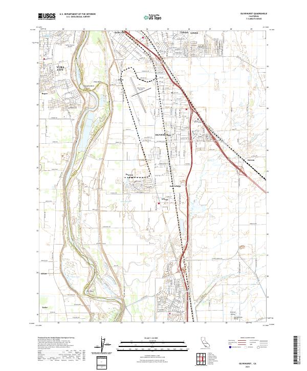 USGS Topographic Map – Olivehurst