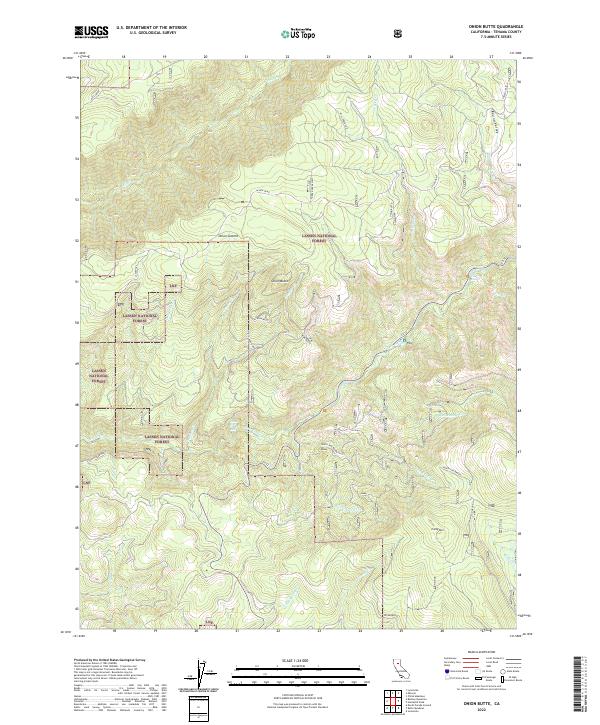 USGS Topographic Map – Onion Butte
