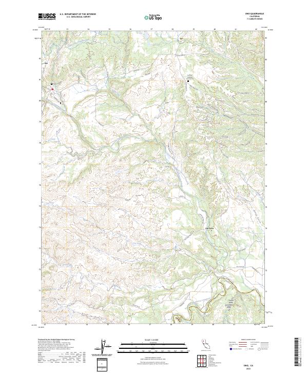 USGS Topographic Map – Ono