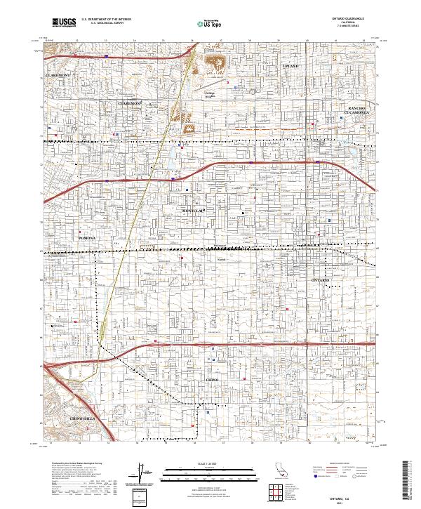 USGS Topographic Map – Ontario