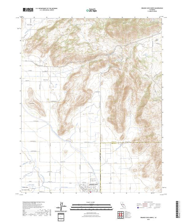 USGS Topographic Map – Orange Cove North