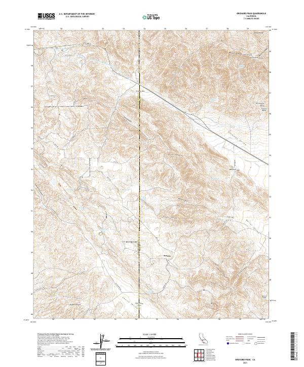 USGS Topographic Map – Orchard Peak