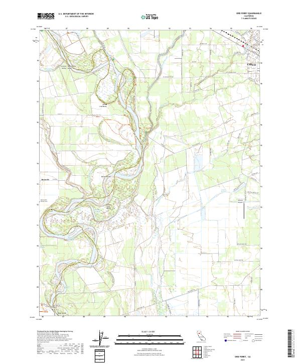 USGS Topographic Map – Ord Ferry
