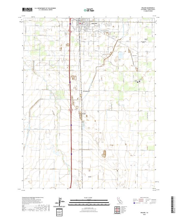 USGS Topographic Map – Orland