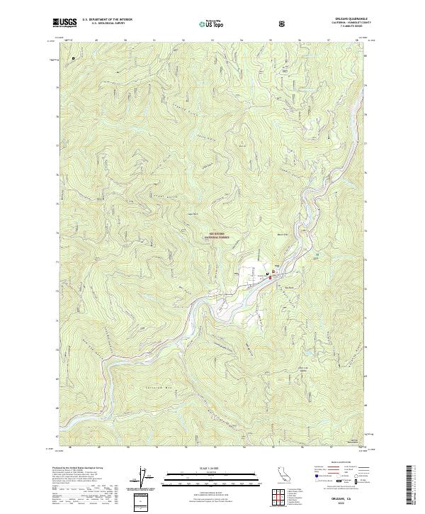 USGS Topographic Map – Orleans