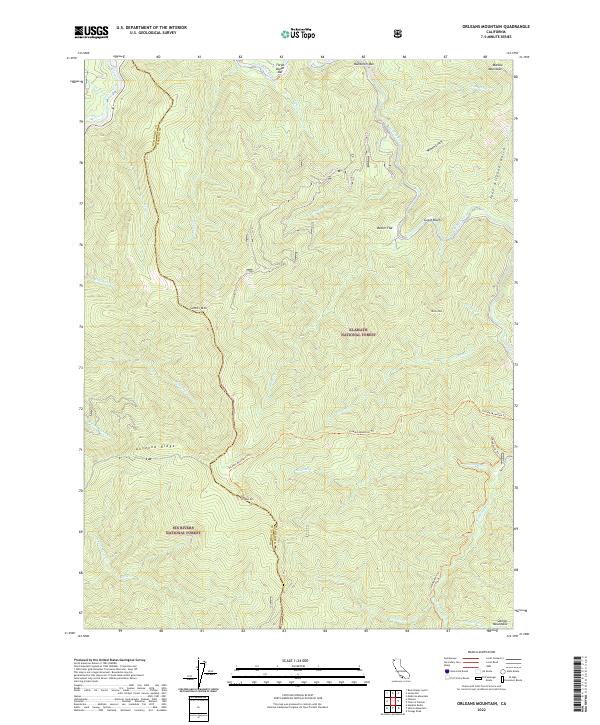 USGS Topographic Map – Orleans Mountain