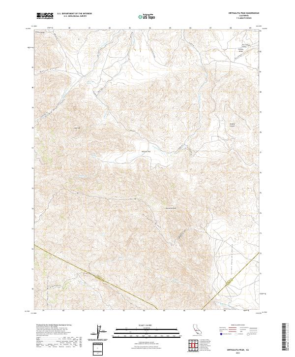 USGS Topographic Map – Ortigalita Peak