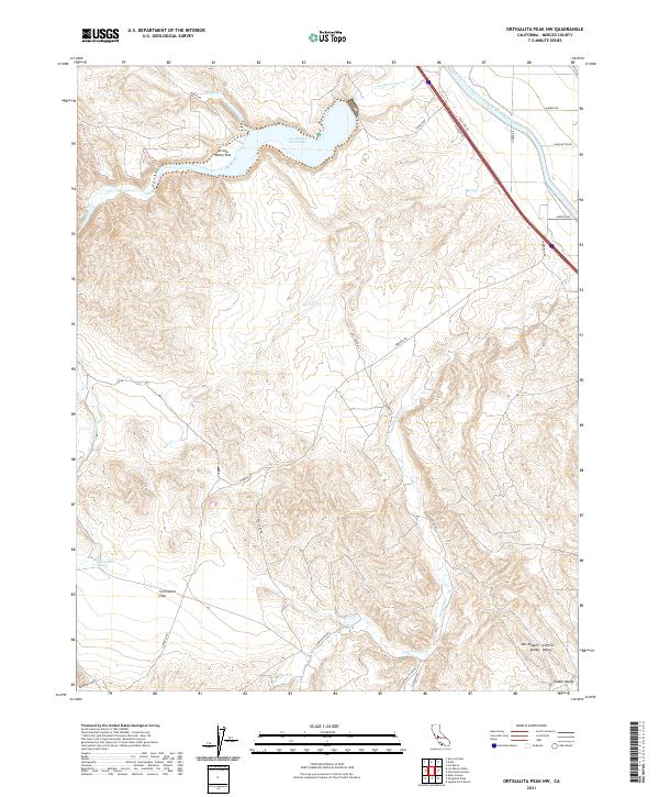 USGS Topographic Map – Ortigalita Peak NW