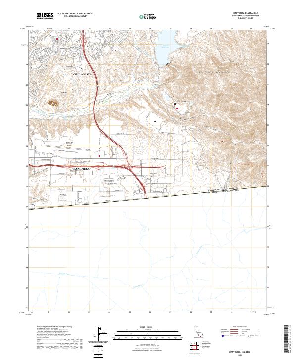 USGS Topographic Map – Otay Mesa