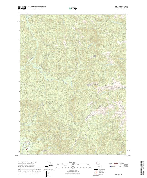 USGS Topographic Map – Owl Creek