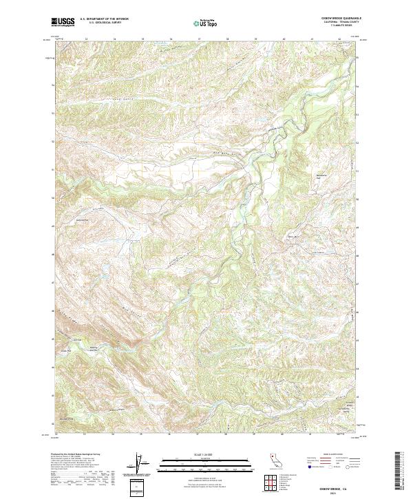 USGS Topographic Map – Oxbow Bridge